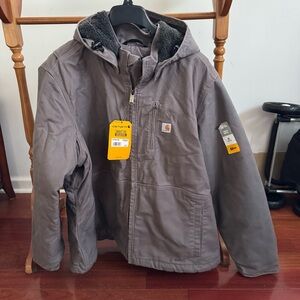 NWT 2X Women’s Carhartt Gray Full-Zip Full swing Jacket with Chest Pocket